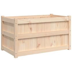 Helloshop26 - Jardinière bac lit surélevé plantes fleurs terrasse jardin d'extérieur 90 x 50 x 50 cm bois de pin massif marron 02_0038568 - 300021_0