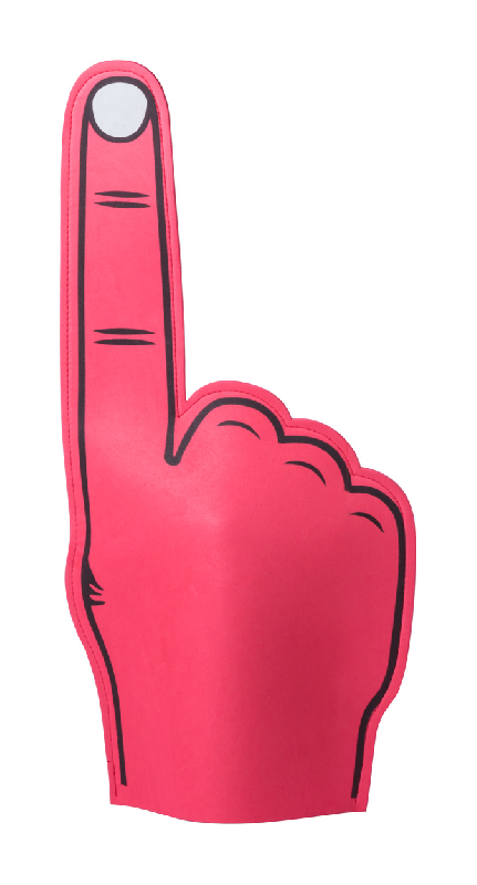 Main de mousse EVA rouge - légère et idéale pour supporter_0