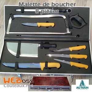 MALLETTE DE BOUCHER 8 PIÈCES