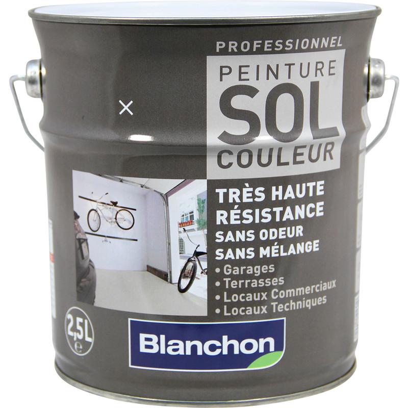 PEINTURE SOL COULEUR BLANCHON 2,5L - PIERRE