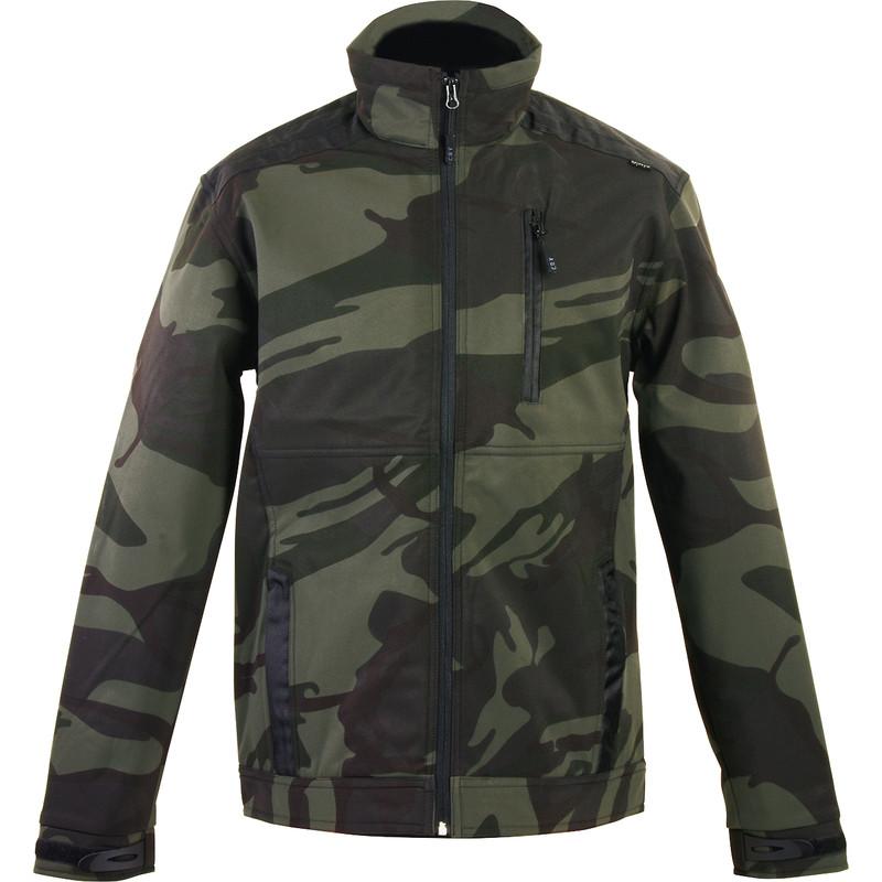 VESTE CAMOUFLAGE SOFTSHELL CERVA S VERT