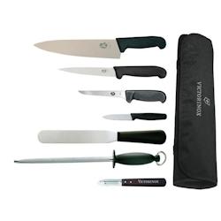VICTORINOX ensemble de Couteaux avec Couteau Chef 215mm et Étui - acier F221_0