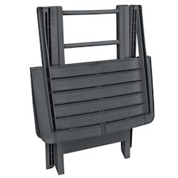 VidaXL Ensemble de bistro pliable 3 pcs Plastique Anthracite - gris plastique 48753XL_0