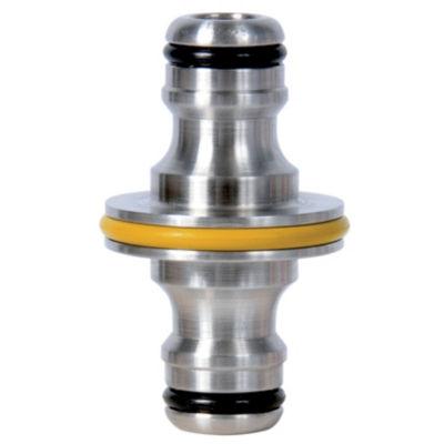 Adaptateur métallique double mâle Hozelock pour tuyau d'arrosage_0