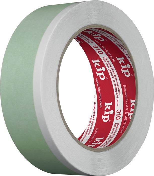 Adhésif toilé Duoband 310 longueur 25 m largeur 35 mm vert/blanc rouleau KIP_0