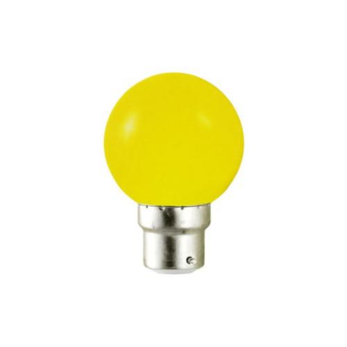 Ampoule LED 0.8 Watt - Culot B22 - Couleur Jaune_0