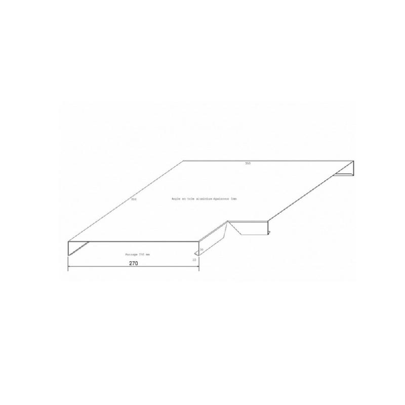 Angle de couvertine 350 x 270 mm x 1 mm_0