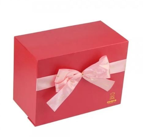Boîte-cadeau rigide décorative avec revêtement UV des couvercles - or ou argenté - HEIDEL - L30*W20*H10_0