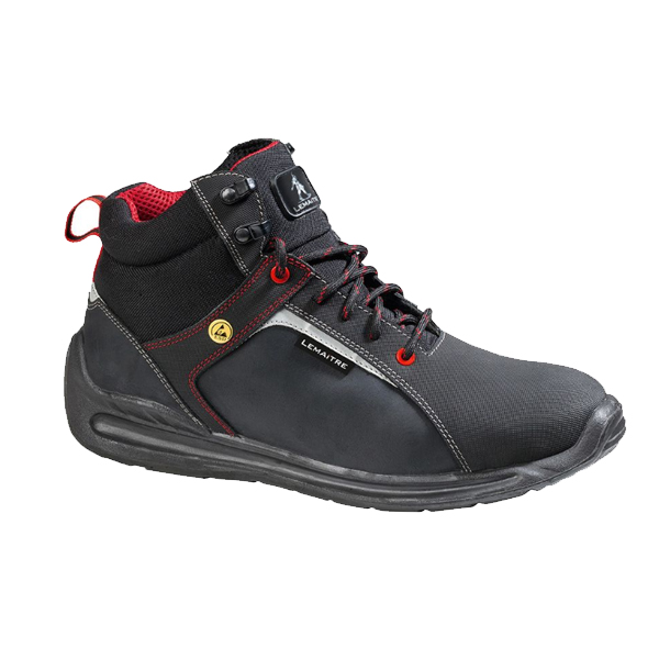 CHAUSSURES DE SÉCURITÉ HAUTES LEMAITRE SUPER X HIGH S3 CI ESD NOIRES – TAILLE 42