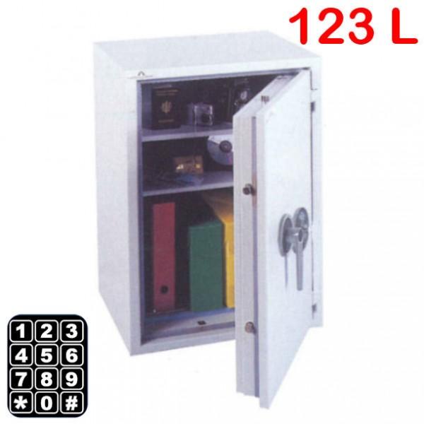 Coffre-fort anti-feu et anti-vol Protect Duo 123 litres - à clé ou à code - grande capacité de stockage_0