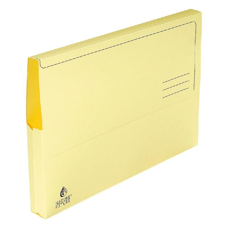 EXACOMPTA CHEMISE-POCHETTE EXACOMPTA - CARTE JURA 220G - JAUNE (LOT DE 10)