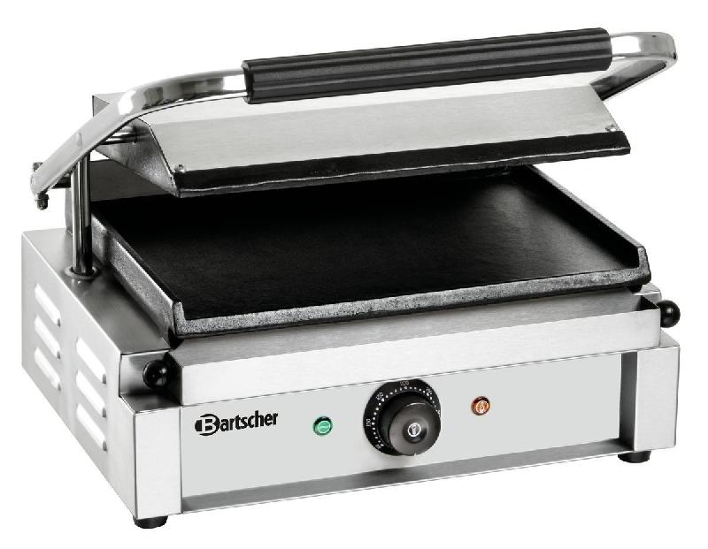 Grill contact Bartscher - plaques lisses en fonte d'acier - thermostat 50-300°C - 2,2 kW_0
