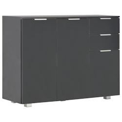 Helloshop26 - Buffet bahut commode armoire meuble de rangement organisateur cuisine salle de séjour salon brillant 107 x 35 x 80,5 02_0036163 - 30002_0