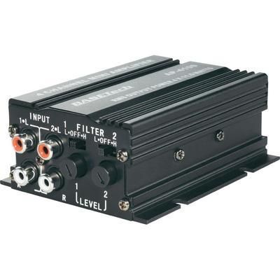 AMPLI AUTO 4 CANAUX BASETECH AP-4012 200 W NOIR