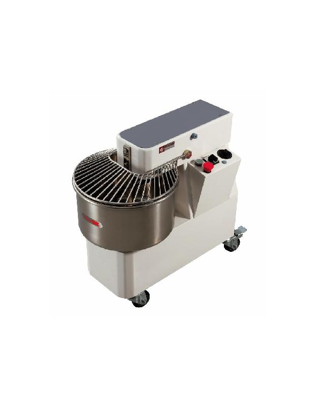 Pétrin professionnel Pizza Group - 22 litres à spirale - cuve et tête fixe_0