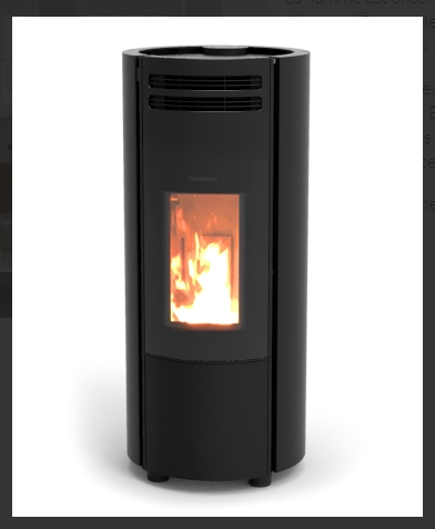 Poêle étanche à granulés / popstar metalcolor / thermorossi - noir mat_0