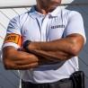 Polo blanc imprime securite - Militaires, Gendarmerie, Police et Sécurité_0