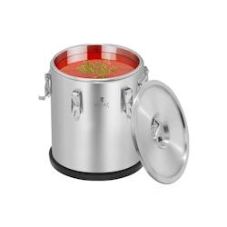 Royal Catering - Royal Catering Boîte isotherme empilable en acier inoxydable 20 l - argenté inox 4250928653284_0