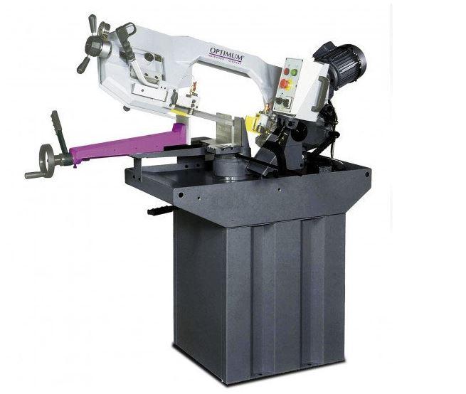 Scie à ruban Optimum S 275 N - Archet orientable, descente hydraulique et précision de coupe_0