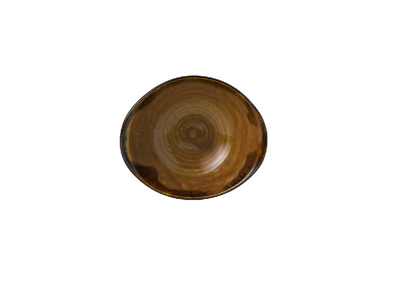 BOL À SALADE OVALE MARRON PORCELAINE 19,9 CM HARVEST DUDSON