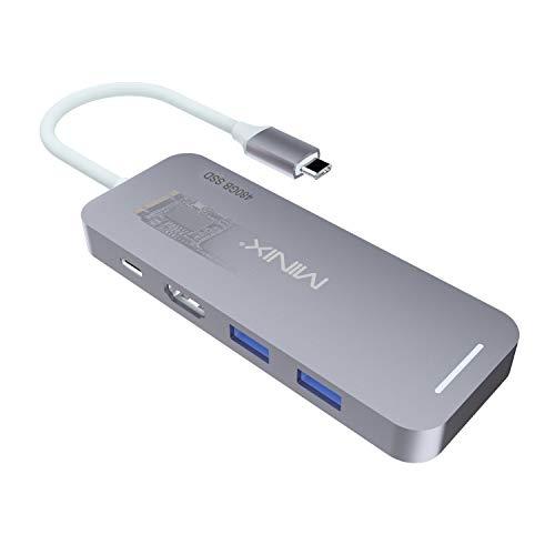MINI NEO STORAGE - Hub de stockage SSD M.2 intégré 480 Go - Multi-ports USB-C en aluminium - Compatible Apple MacBook_0
