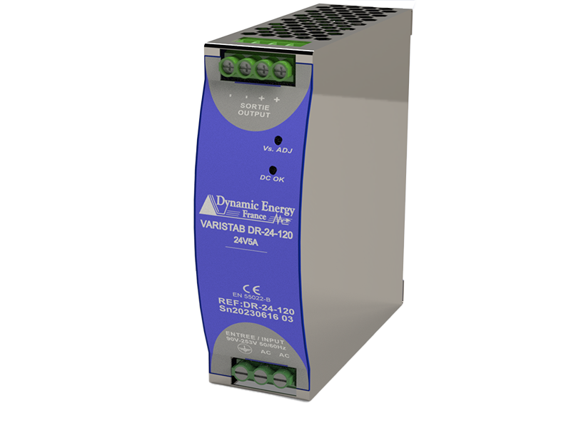 Alimentation industrielle  régulée robuste et compact - VARISTAB DR 48V 2.5A 120W - REF DR-48-120_0