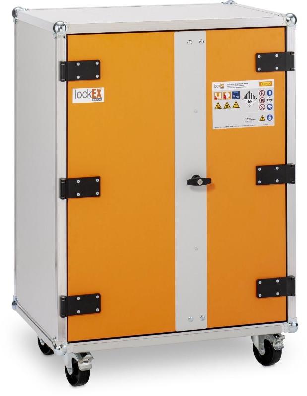 Armoire anti-feu batteries avec roulettes 8/10 Eco LockEX 2.0 - CEMO - 12107F_0