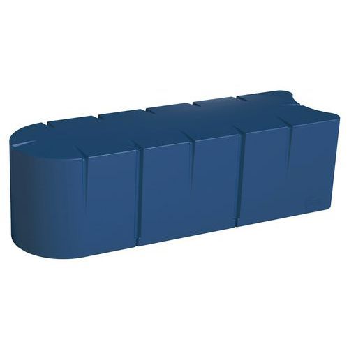 BANQUETTE CONNEXIO 4 PLACES 1412 CM - BLEU COBALT RAL 5013 - MANUTAN EXPERT