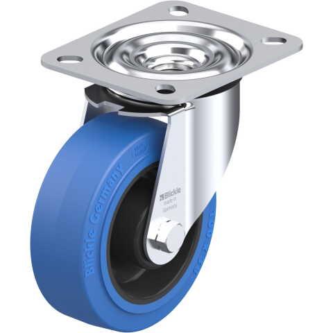 BLICKLE - ROULETTE PIVOTANTE Ø 100MM BANDAGE CAOUTCHOUC NR 150KG - LE-POEV 100R-SB
