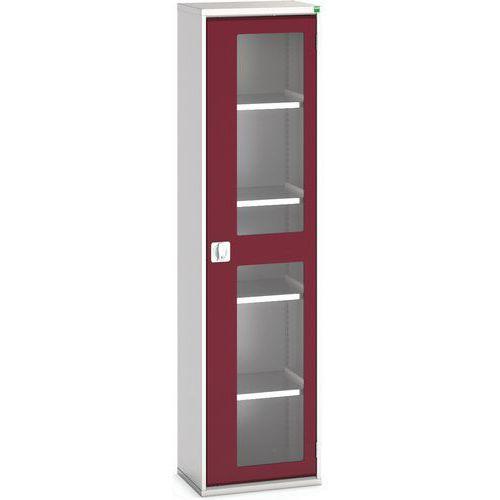 BOTT 1 ARMOIRE VERSO PORTES TRANSPARENTES AVEC 4 TABLETTES 525X350X2000_BOTT