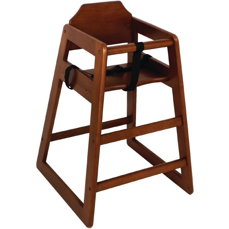 CHAISE HAUTE POUR ENFANT - EN MARRON FONCÉ PROFESSIONNEL_0