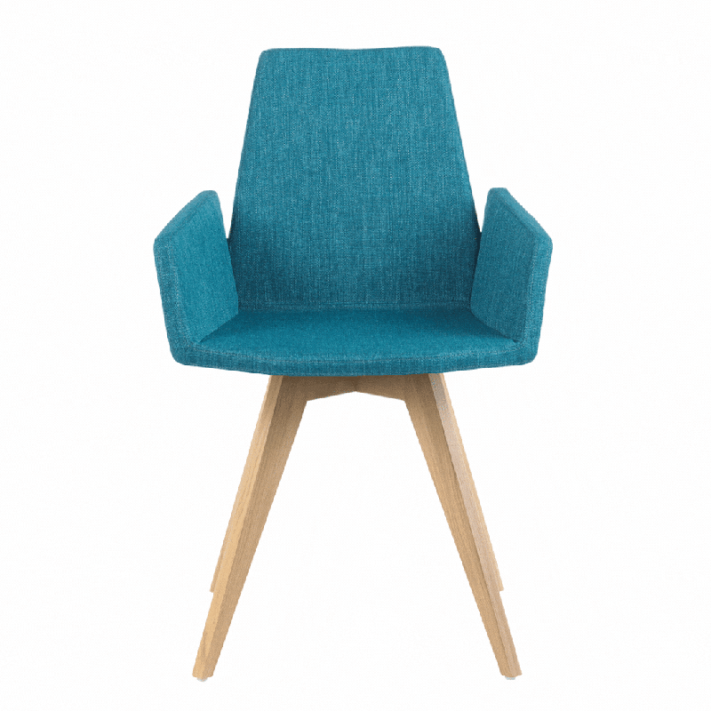 Chaise de restaurant personnalisable - MOOD #43 avec accoudoirs intégrés et multiples options de personnalisation_0