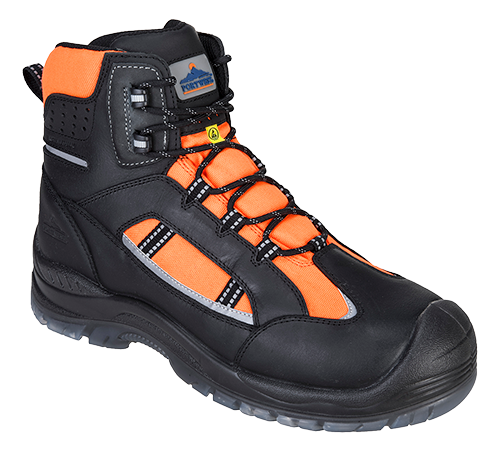 Chaussures de sécurité montantes Portwest Compositelite Retroglo Hi-Vis S3 WR ESD - Orange - Taille 45_0