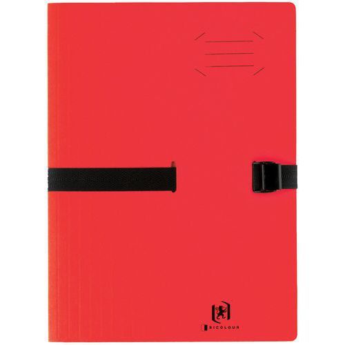 CHEMISE À SANGLE CLIP'N'GO A4 - ROUGE - OXFORD
