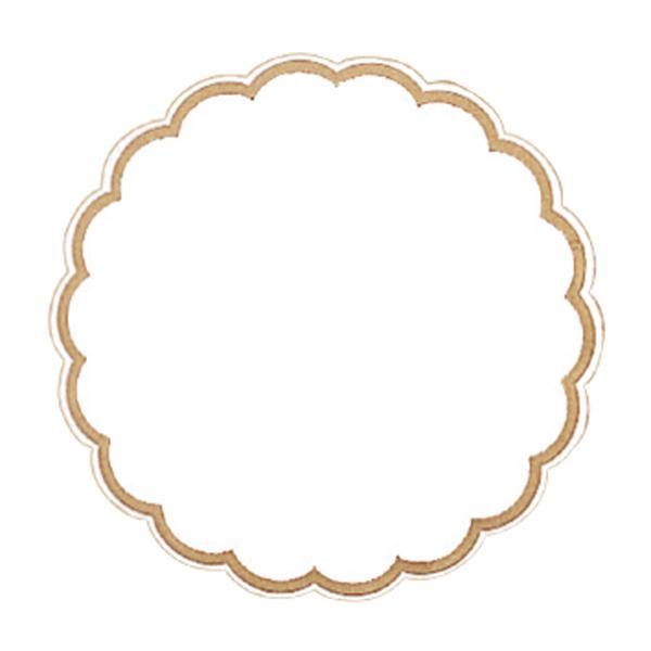 DESSOUS DE VERRE NEUTRE EN PAPIER TISSU 9 PLIS  Ø 9CM - LOT DE 250 - AZ BOUTIQUE - DESSOUS DE VERRE