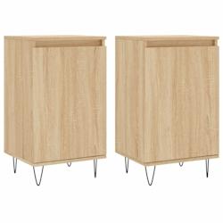 Helloshop26 - Buffet bahut commode armoire meuble de rangement organisateur cuisine salle de séjour salons lot de 2 sonoma 40 x 35 x 02_0036803 - 300_0