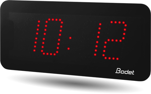 Horloge LED Style II 7, alimentation POE, NTP, LED rouge - BODET_0