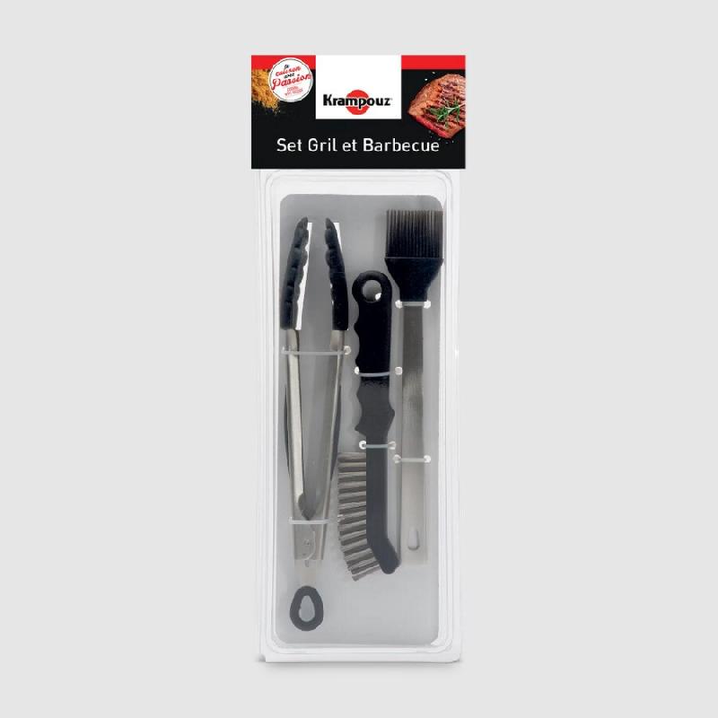KRAMPOUZ set de 3 ustensiles pour gril et barbecue ASG1 - 3563880069057_0