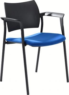 FAUTEUIL VISITEUR TENDANCE PIÈTEMENT GRIS COLORIS ROUGE - MANUTAN COLLECTIVITÉS