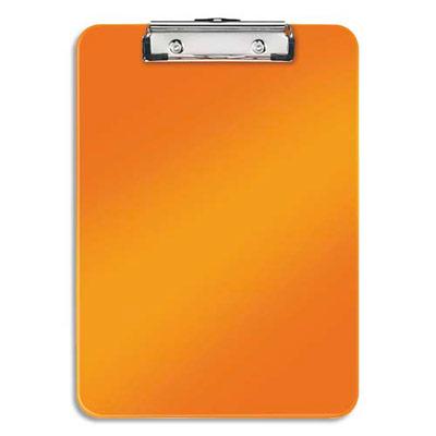 PORTE-BLOC LEITZ WOW - A4 - CROCHET DE SUSPENSION - CAPACITE 75 FEUILLES - ORANGE