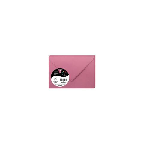LOT DE 2 - PAQUET DE 20 ENVELOPPES POLLEN 75X100MM 120G/M² - ROSE HORTENSIA