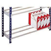 LOT DE 2 TABLETTES À CLAIRE-VOIE EN ACIER POUR RAYONNAGE TUBULAIRE RANG'ECO DE PROFONDEUR 68 CM