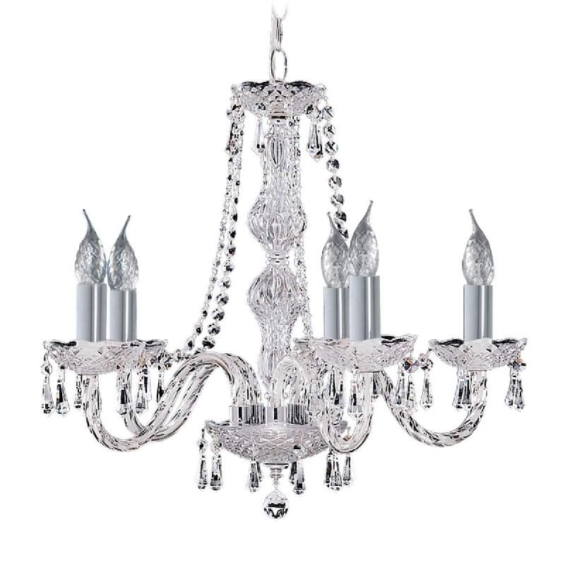 SEARCHLIGHT LUSTRE CRISTAL À 5 LAMPES HALE