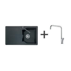 PACK EVIER 1 CUVE MÉTÉOR FRADURA MTD611 + MITIGEUR À BEC GALILÉO FRANKÉ