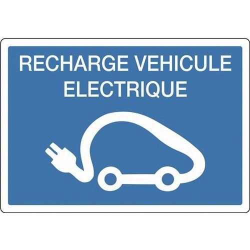 PANNEAU D'INDICATION - RECHARGE ÉLECTRIQUE POUR VÉHICULE - RIGIDE - 330 X 220 MM NOVAP