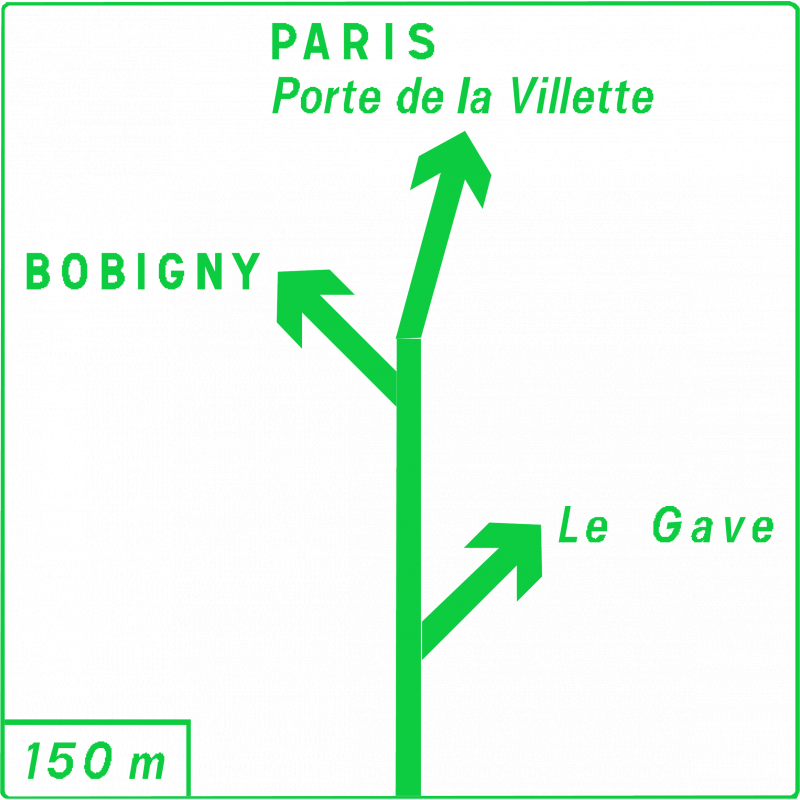 Panneau diagrammatique Dv42a1 - pré-signalisation carrefours complexes - WP Signalisation_0