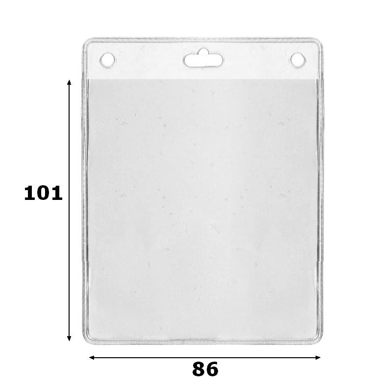 Porte badge 101 x 86 trou oblong et rond_0