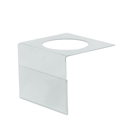 Porte-étiquettes pour bouteille transparent - L 55 x H 42 mm - Lot de 10 - PVC 0,7 mm_0