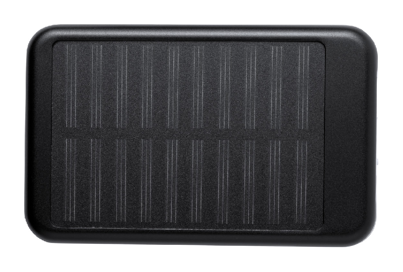 Power bank en aluminium - batterie 4000 mAh avec chargeur solaire et micro USB_0