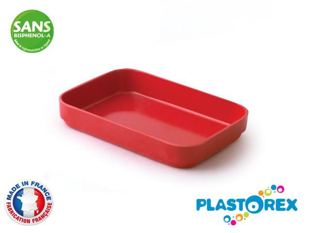 RAVIER RECTANGULAIRE 13 X 9 CM MELAMINE ROUGE